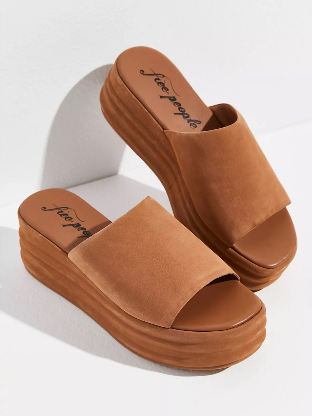 Free People Harbor Platform Sandal Tan Size 9 - Picture 2 of 10